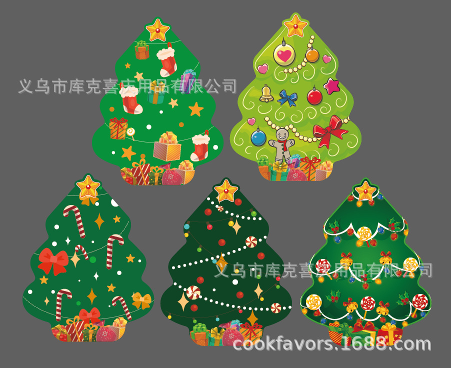 Nuevos tipos de medias de Navidad de forma alienígena platos de papel set de vajilla de Navidad vasos de papel desechables toallas de papel dibujo de bandera decoración de fiesta