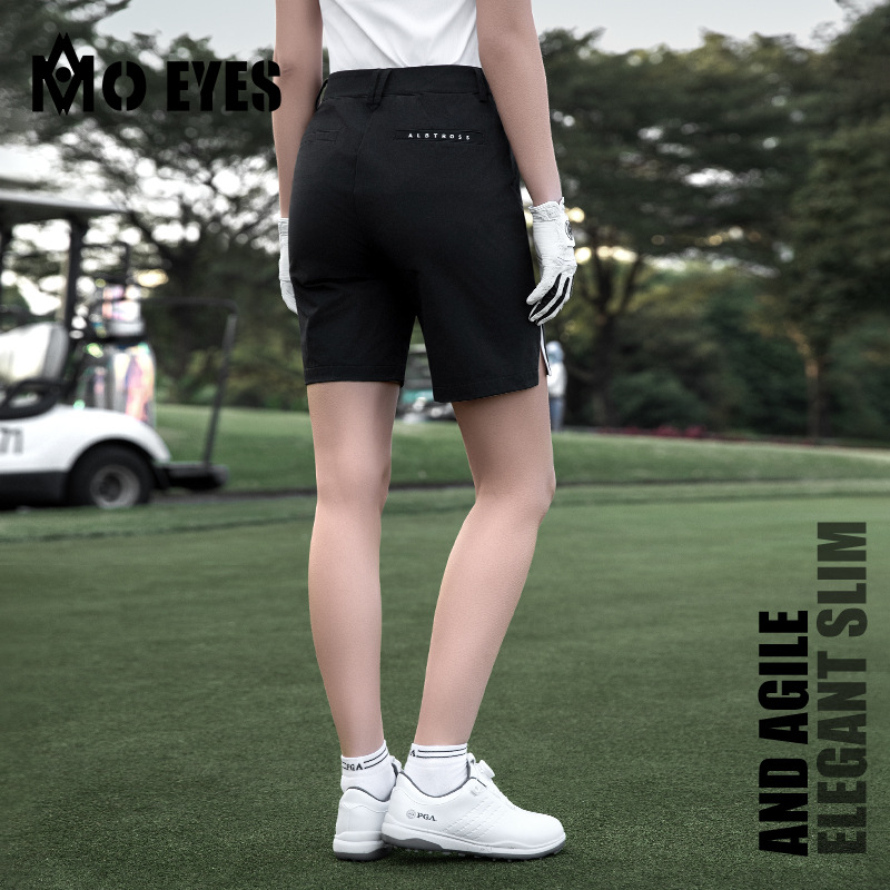 Quần short golf nữ ống rộng thiết kế nâng hông — M25KUZ016 quần short màu xanh nhạt [quần ống rộng nhỏ/nâng hông và hông/trông cao và gầy], M25KUZ016 quần short đen [quần ống rộng nhỏ/nâng hông và hông/trông cao và gầy], M25KUZ016 quần short trắng [quần ống rộng nhỏ/nâng hông và hông/trông cao và gầy]