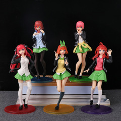 五等分の花嫁中野一花二乃三玖四叶五月新キャンパス风袋入りフィギュア置物