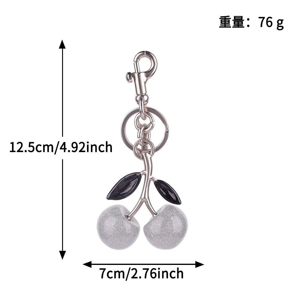Transfronterizos directamente para bolsas de cereza colgantes de moda llaveras de automóviles llaveras de Amazon llaveras de metal accesorios de bolsas al por mayor