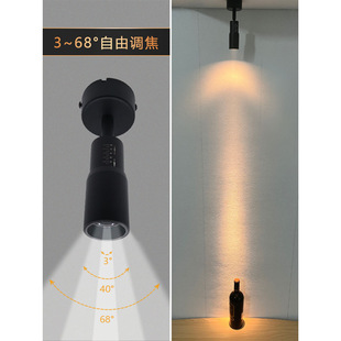 Small Angle Orbital Spotlight Spotlight Atmosphere Light Dimmable Zoom Dining Table Bar Secret Room Script Killing Light