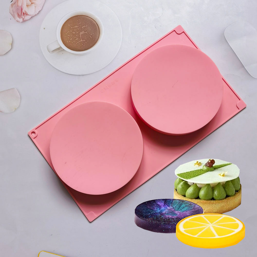 2 discos 309 pasteles molde de silicona pasteles hechos a mano gelatina torta molde de pan herramientas de horneado