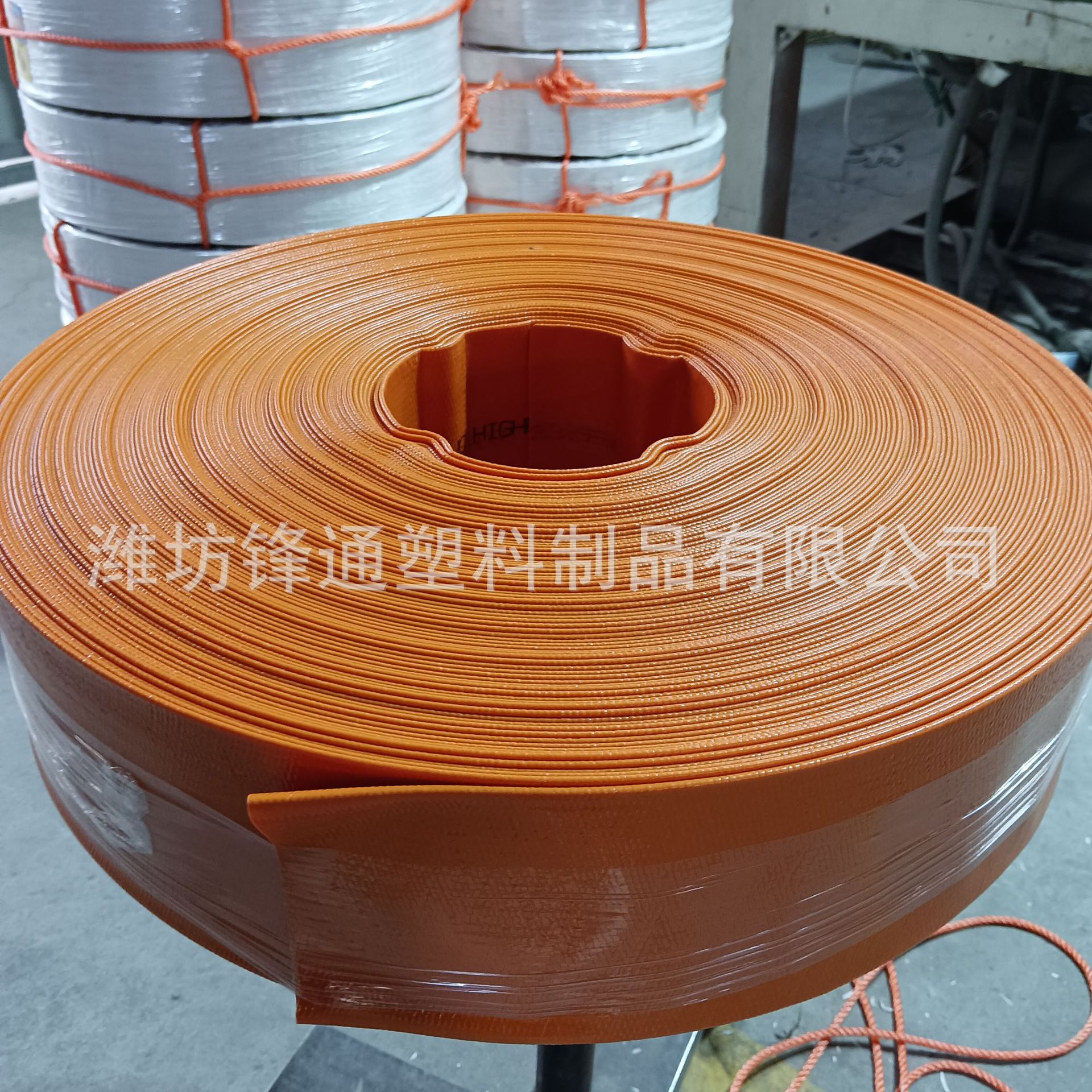 PVC农用涂塑水带 灌溉塑料管 高压消防管浇地 大口径2寸3寸4寸6寸