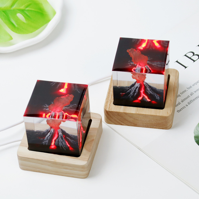 Healing Jurassic Volcanic Eruption Desktop Creative Office Small Ornaments Home Bedroom Nightlight Birthday Gift Healing Jurassic Volcanic Eruption Desktop Creative Office Small Ornaments Home Bedroom Nightlight Birthday Gift