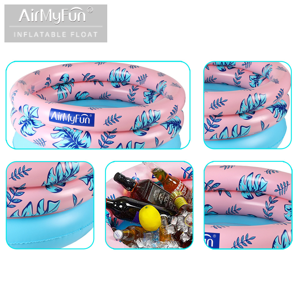 AMF | Cubo de hielo de agua inflable agua entretenimiento de agua Cubo de almacenamiento inflable flotante cubo inflable suministros de fiesta de agua