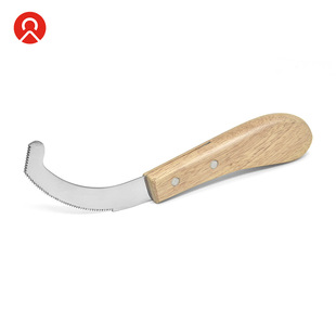 Factory Sawtooth Hook Knife Hook Knife Rubber Wood Handle Equestrian Harness Supplies Pet Supplies Hoof Trimming Tools