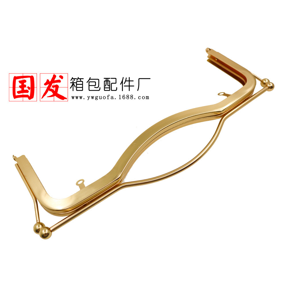 Sin agujeros de tornillo en stock: 27CM lisos sin agujeros labios oro labios mano de labio bolsa de gran tamaño