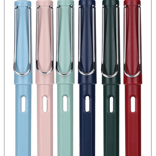 Factory Directly Sent Student Posture Pen Morandi Grade 3 Primary School Student Handwriting Practice Reusable Ink Cartridge Pen