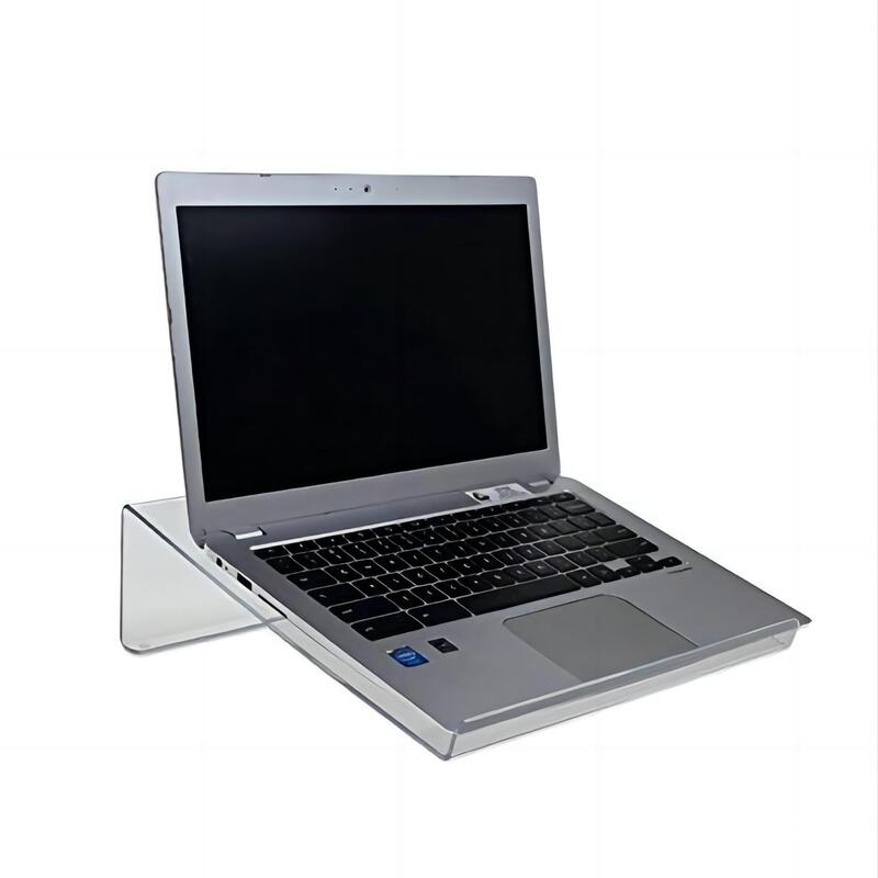 Acrylic Transparent Laptop Stand for Cooling, Simple Portable Office Computer Elevated Stand, Tablet Cooling Stand