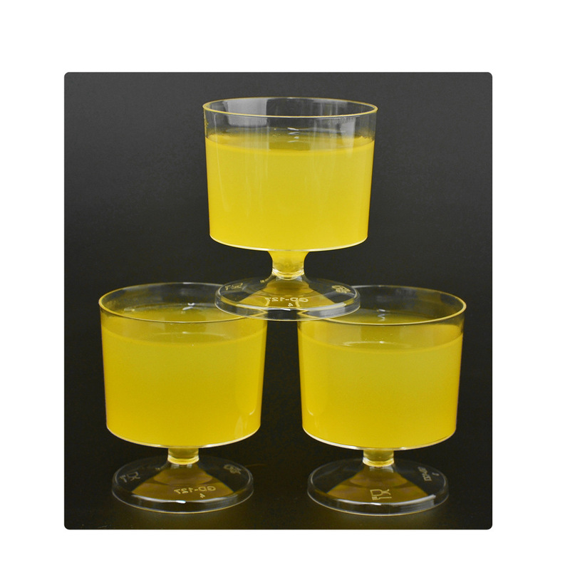 60ml Plastic Transparent Shot Glass Tasting Cup Mousse Pudding Cup Wood Bran Cup Ice Cream Yogurt Cup Tasting Cup
