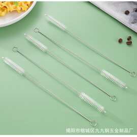 304不锈钢吸管刷 奶瓶儿童清洁刷 水壶嘴刷清洁刷 奶嘴水瓶刷