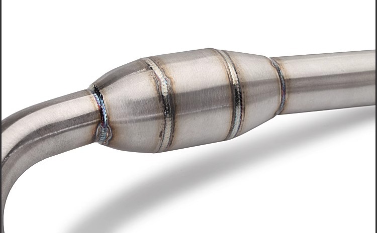 Motorcycle Exhaust Pipe Modification MSX125 Little Monkey Horizontal Exhaust Front Section One Split Middle Section Stainless Steel