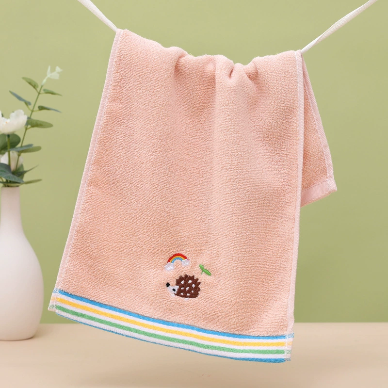 Cotton cartoon soft children's cute wet wipes for face washing, towel, wholesale, water absorbent