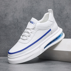 小白鞋男秋季內增高男鞋減震氣墊滑板鞋韓版青年運動休閒鞋子