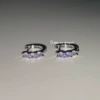 A1615 straight needle purple earring 1 piece