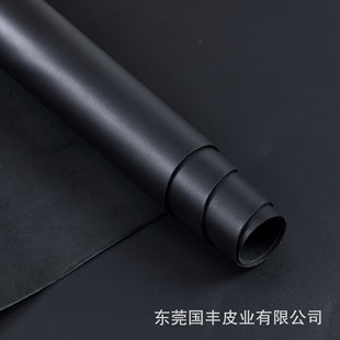Spot Yellow Cow First Layer Black Thick Shaved 2.0mm Cowhide Shaved Trademark Leather First Layer Cowhide Belt Luggage Leather