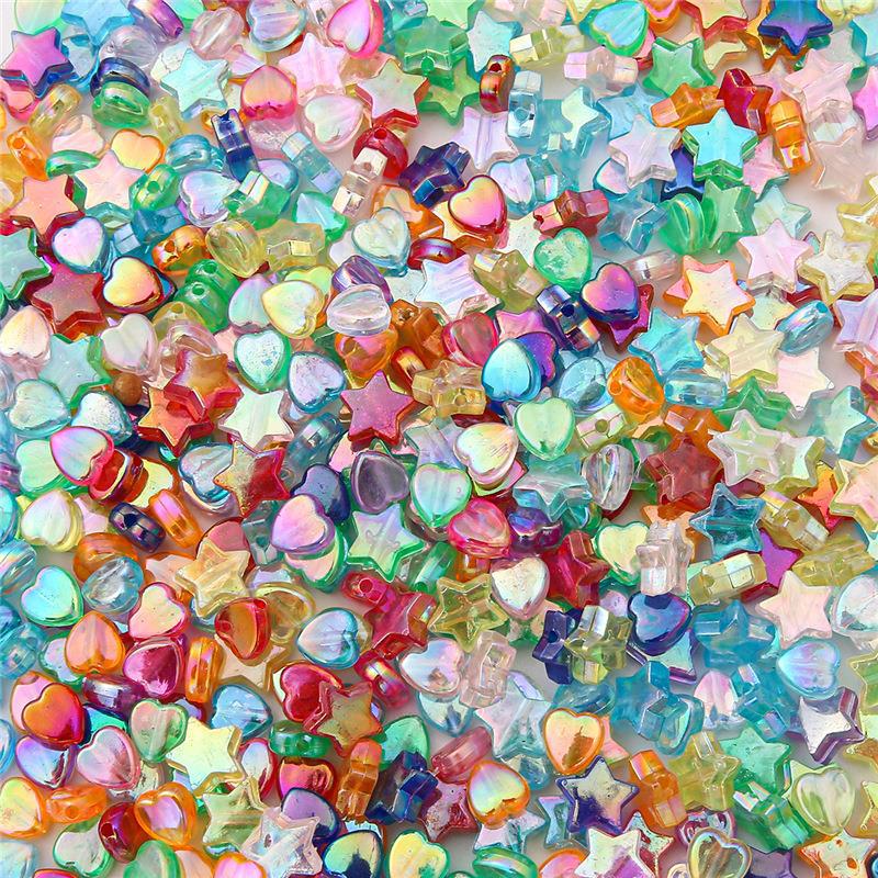 100 Pieces Arylic Star Heart Shape Beads display picture 4