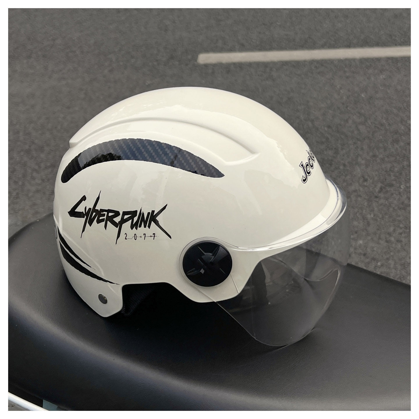 National Standard 3C Certified Electric Vehicle Safety Helmet Cyberpunk Electric Motorcycle Summer Sun Protection Helmet for Men and Women Couples