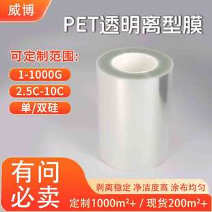 Customized Slitting Release Film Sheet Transparent 2.5C Fluorine Release Film Transfer High Temperature Resistant No Residue Release Film