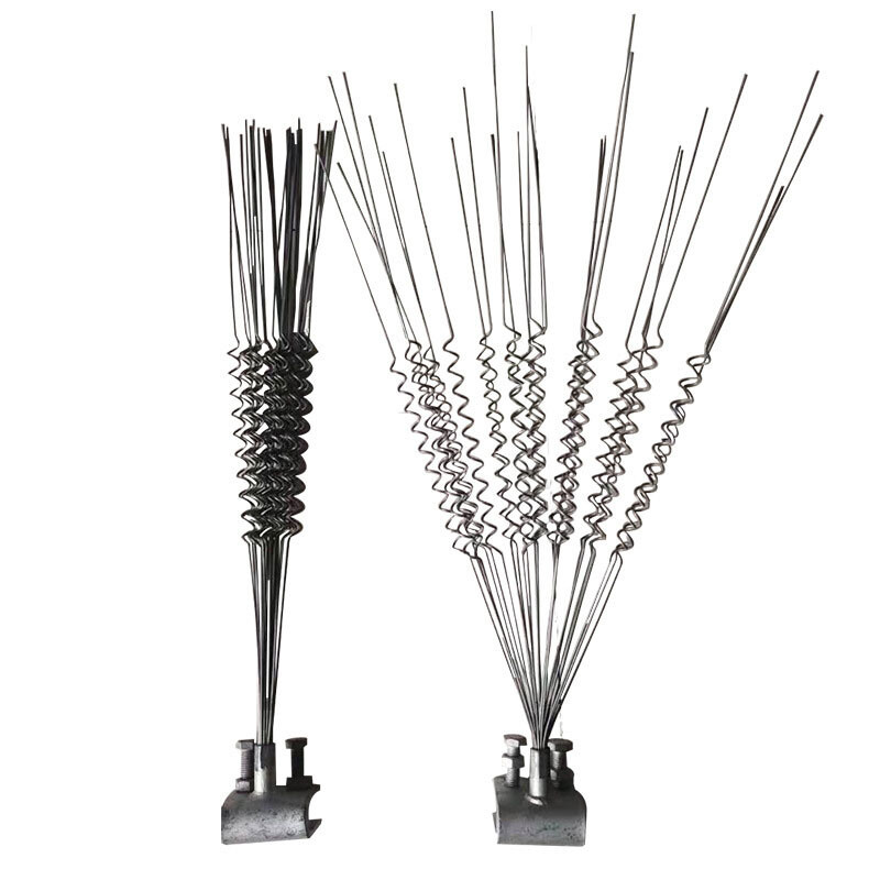 热镀锌直刺式防鸟刺 现货 可供出口 不锈钢驱鸟器 现货 防护金具