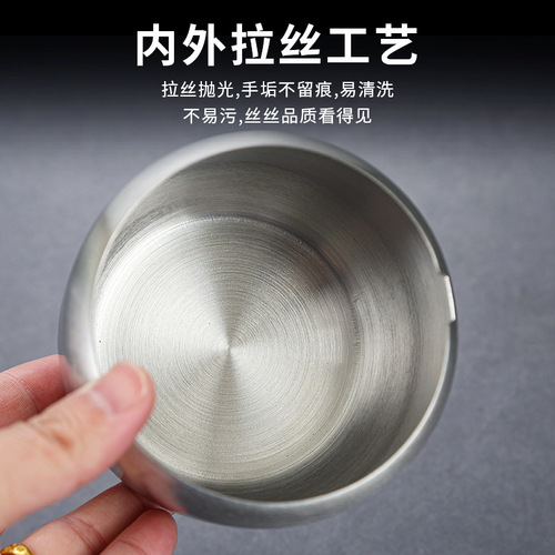 Korean 304 stainless steel seasoning bottle kitchen chili soy sauce jar salt jar with spoon seasoning box creative golden jar