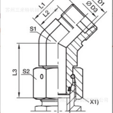 美国PARKER派克 EV08SOMDCF  组合接头硬管液压接头现货