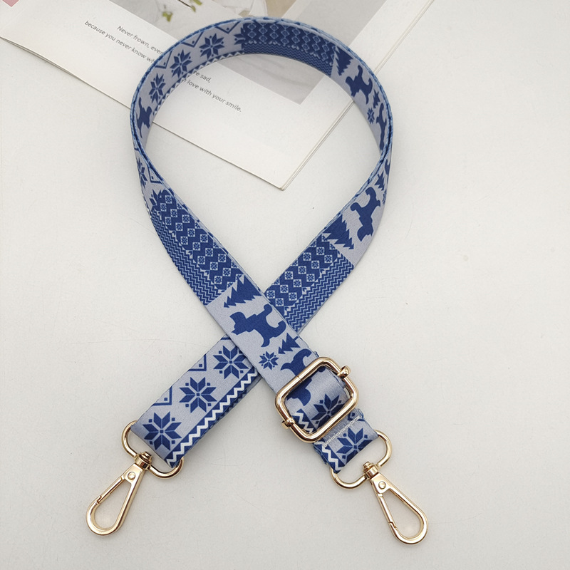 Correa Bordada para Bolso de Poliéster, Ajustable y Ultraligera, Estilo Retro