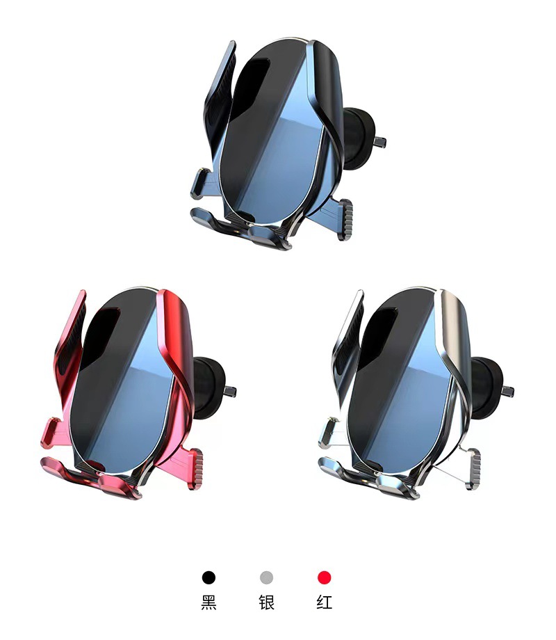 Car Mobile Phone Holder Mirror Automatic Clip Rotatable Air Outlet Navigation Manufacturer Wholesale Mirror Rotation