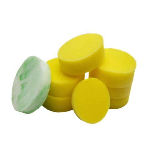 Round sponge, edge-crimped sponge, car beauty sponge, polishing sponge pad, car washing sponge, waxing sponge