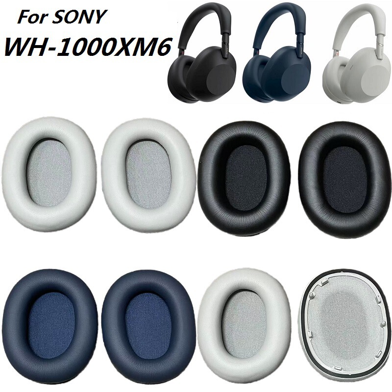 Suitable for Sony Sony Wh-1000Xm6 Ear Pads Protein Ear Cushions Earphone Covers Mold-Made Ear Pads Sponge Covers Suitable for Sony Sony Wh-1000Xm6 Ear Pads Protein Ear Cushions Earphone Covers Mold-Made Ear Pads Sponge Covers