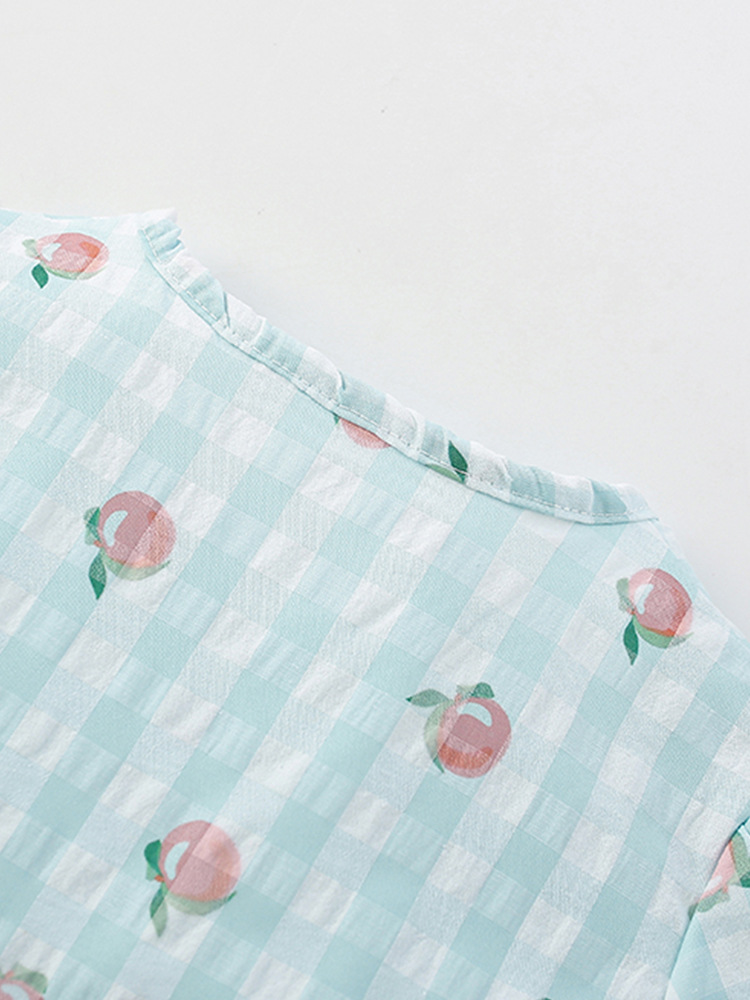 Vestido a cuadros para niñas malwee transfronterizo nuevo estilo de verano vestido de princesa para niños pequeños y medianos europeos y americanos grupo de niñas lindas