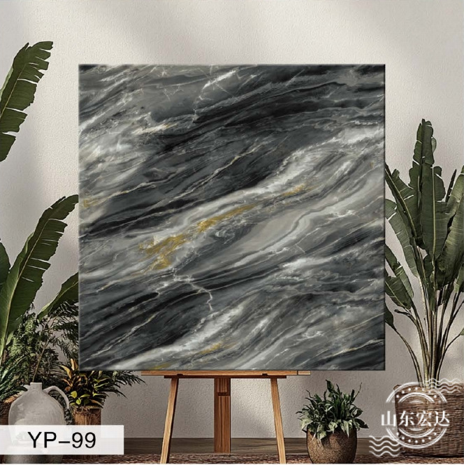 Azulejo de imitación mármol autoadhesivo adhesivo de pared sala de estar baño decoración de pared impermeable y a prueba de humedad con papel de aluminio