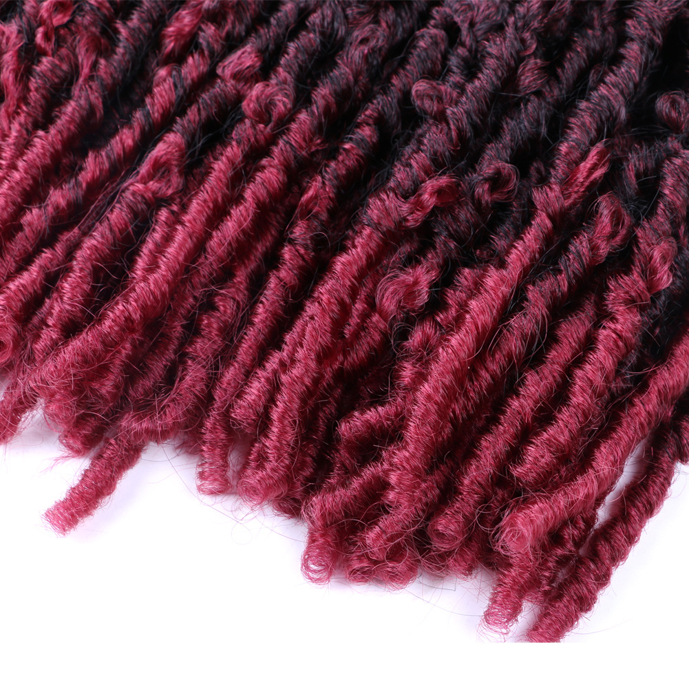 dreadlocks Butterfly Locs heklet hår sommerfugl krøllete dreadlocks krøllete hårextensions_voghion.com