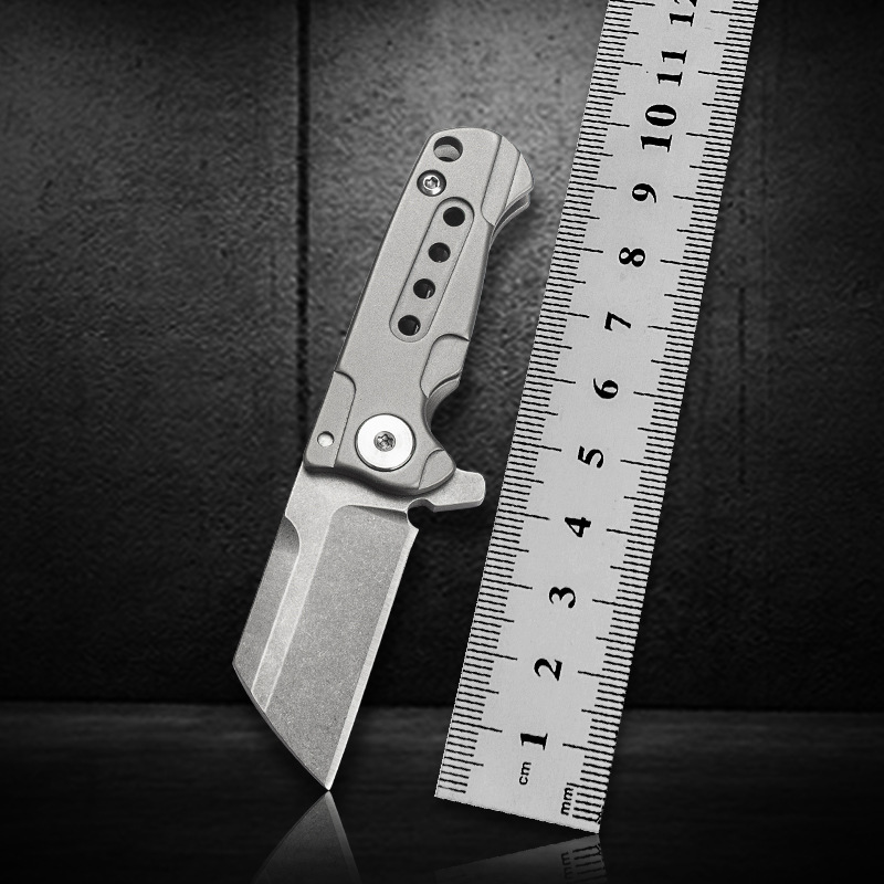 Sports outdoor supplies camping survival titanium handle tools S35VN steel carry-on keychain EDC tools