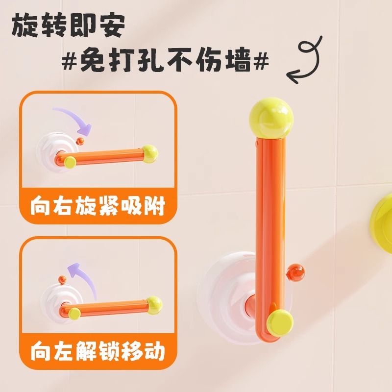 ドーパミン吸盤フックパンチフリーL字型ヘアバンド収納ラック浴室取り外し可能なタオルヘアバンド収納ラック|undefined