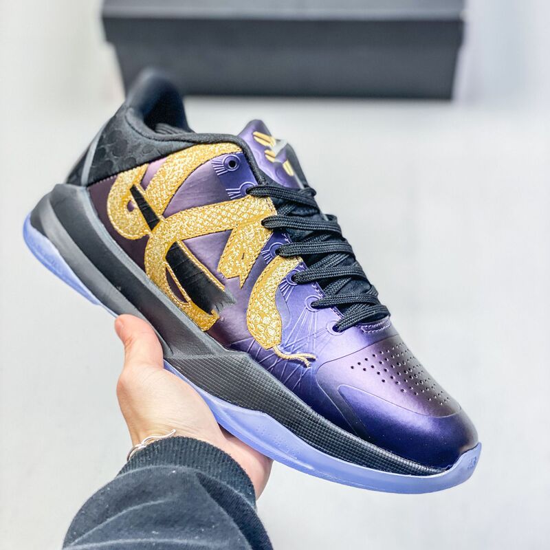 Pure Original Kobe5 Basketball Shoes Kobe 5th Generation Mamba Year of the Snake Men's Cushioning, Wear-Resistant, Anti-Torsion, Breathable Sports Shoes