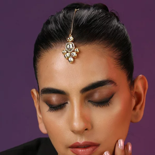 Cross-Border New Style Water Drop Forehead Pendant, Simple Ethnic Style Traditional Indian Headwear, Forehead Ornament, Wedding Stage Performance Accessories