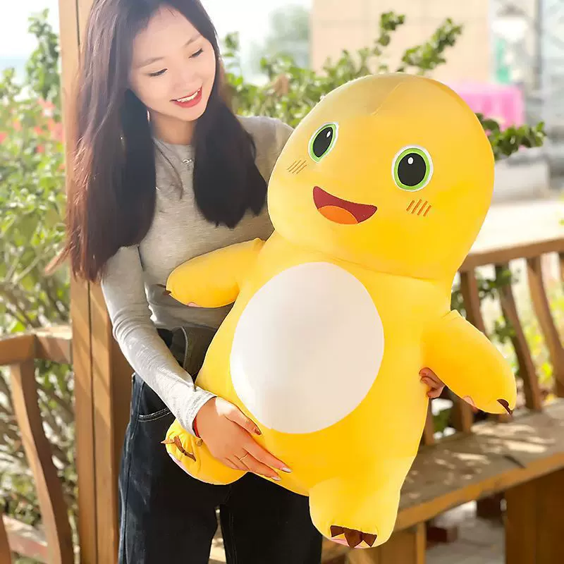 奶龙高颜值呆萌网红奶龙小七公仔睡觉抱枕布娃娃生日礼物送女