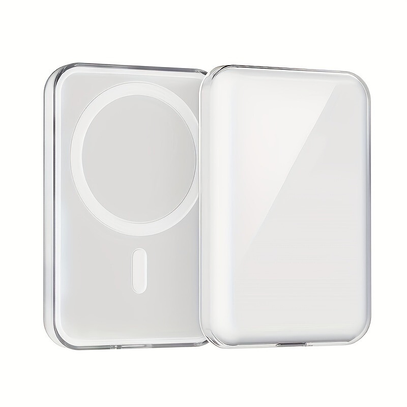 Suitable for Apple Mobile Power Supply Magnetic Magsafe Protective Case External Battery Silicone Anti-Fall and Anti-Slip