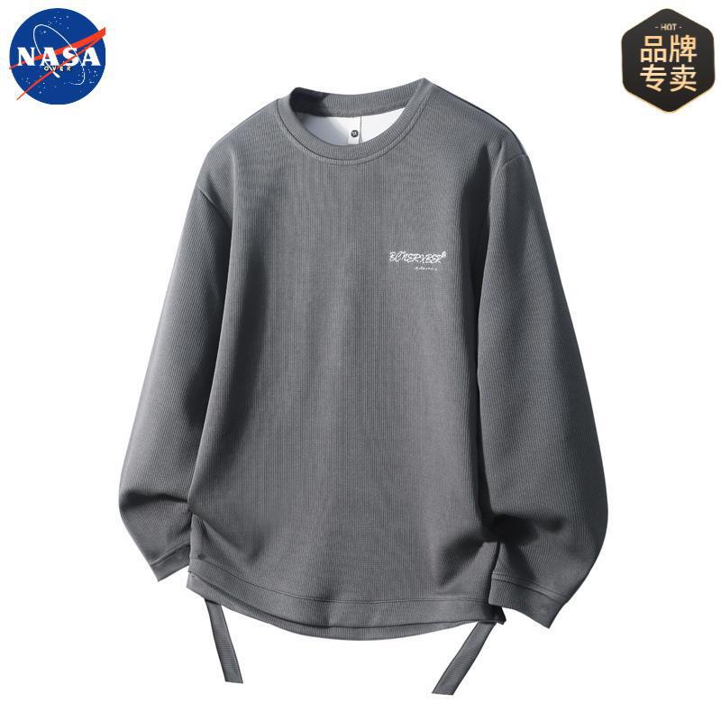 NASA品牌春秋季新款长袖卫衣长裤运动休闲套装男士宽松潮流一整套|undefined