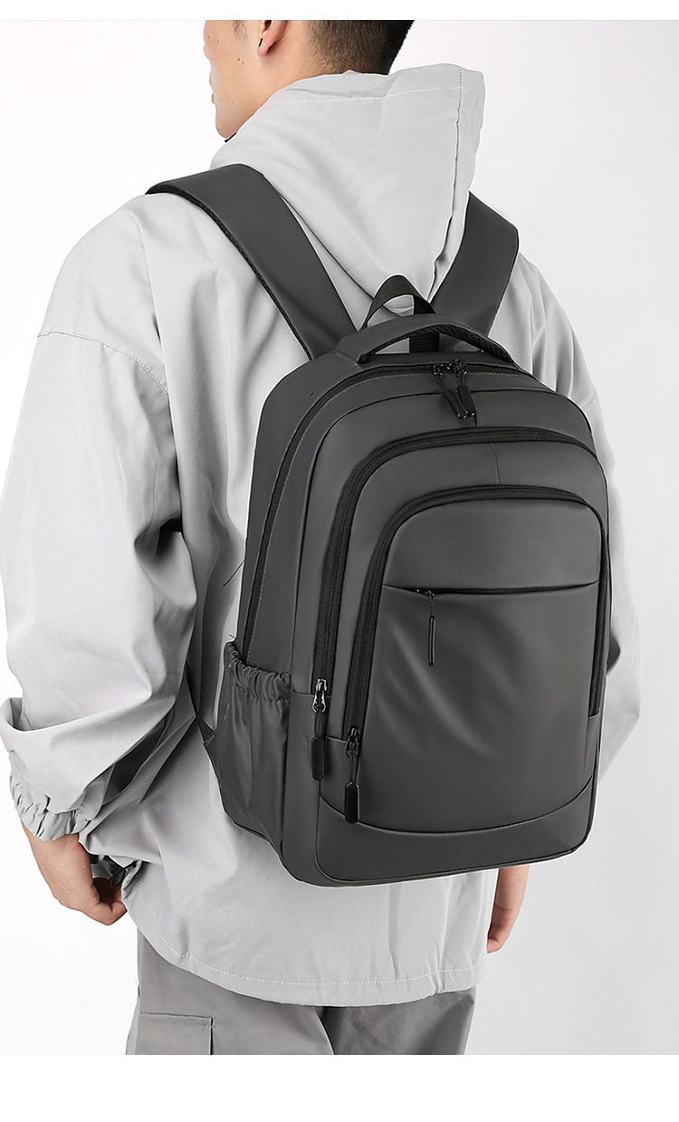 2024 New Korean version men's backpack, large capacity, simple commuting computer bag, junior high school and senior high school schoolbag, cross-border undefined