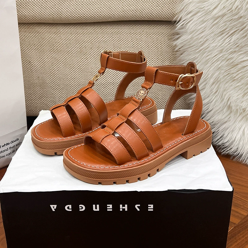 Пляжные сандалии, корейский/chanel‑стиль, дышащие летние, размеры 34–41