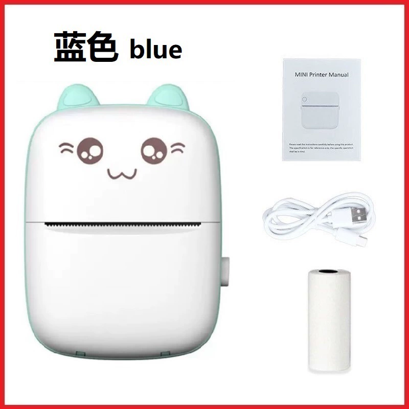 Ручной маленький принтер, мобильный телефон, карманная фотография для учащихся начальной школы, Bluetooth