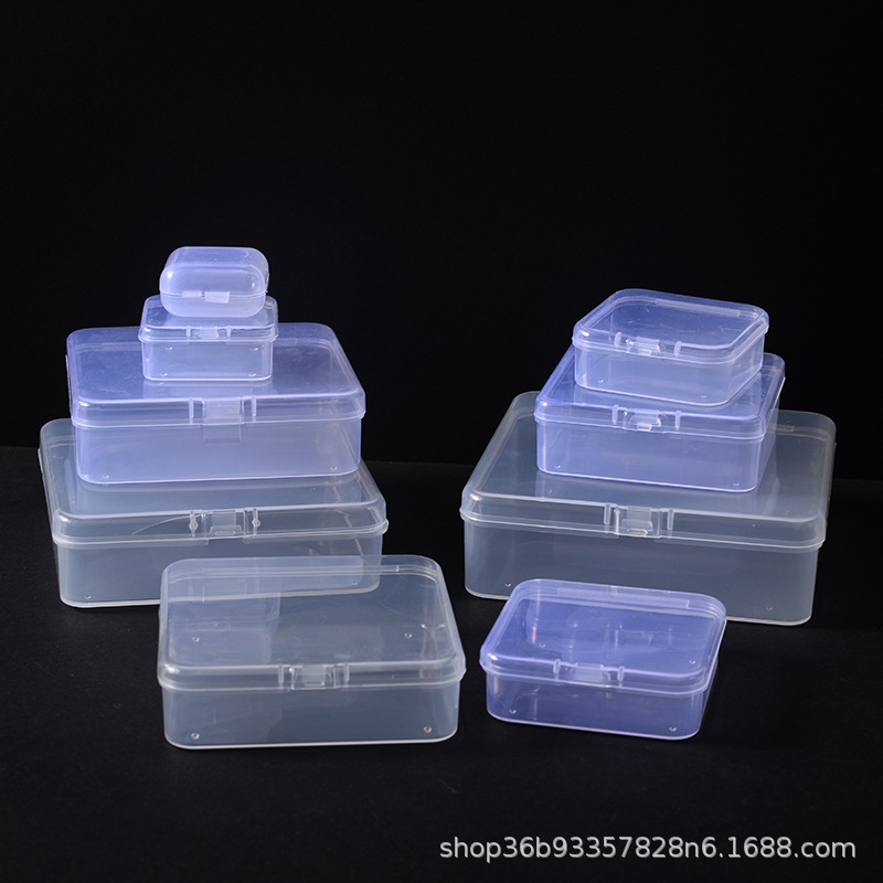 Square High-Transparency Pp Plastic Box for Storing Beads, Jewelry, Earplugs, Small Products, Spare Parts, Sample Display Box