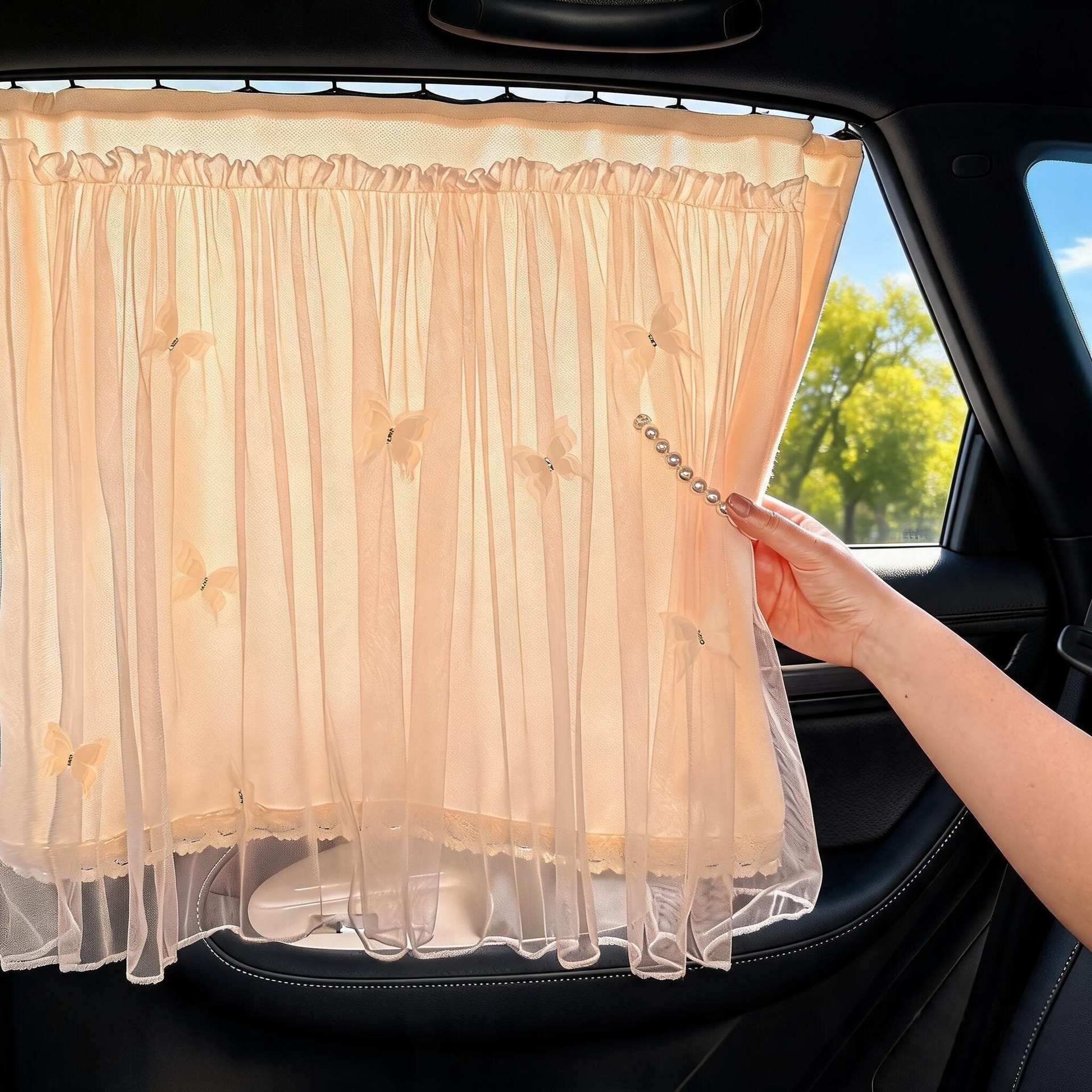 Car Curtains for Sun Protection and Shading, In-Car Track-Style Curtains 2026, Car-Mounted Baby Sleeping Insulation Privacy Curtains