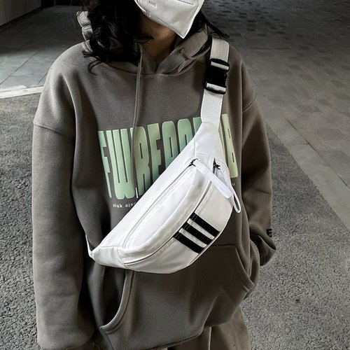 Japanese ins trendy brand retro casual men's and women's chest bag sports cycling crossbody bag women's bag shoulder bag waist bag