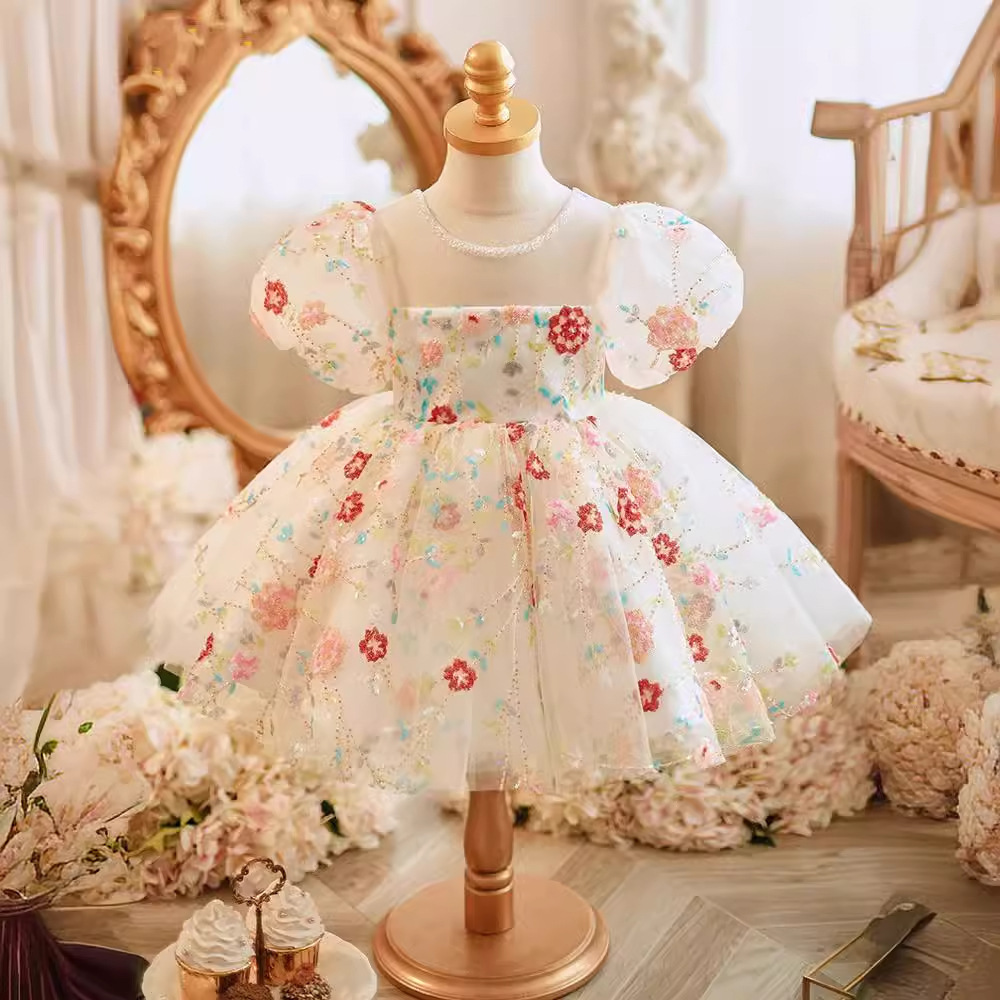 One Year Old Baby Girl Dress 2026 Summer Children's Birthday Piano…