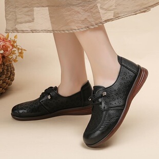 L 17369 Hollow Round Toe Flat Shoes �U�ն�����Ь �羳�W
