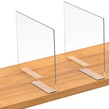 衣柜亚克力搁板分隔器清洁壁橱搁板分离器木质搁板分隔器用