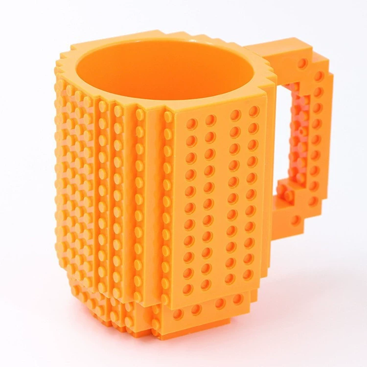 Кофейная кружка ручной работы в стиле Lego различных ярких цветов, вместимостью 350 мл, уникальный дизайн